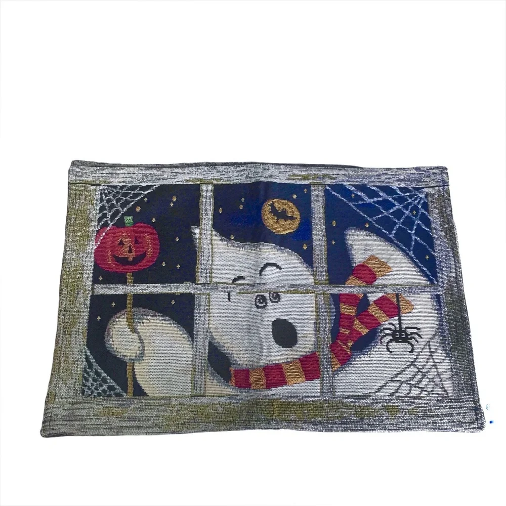Set of 2 Tapestry Spooky Halloween Placemats